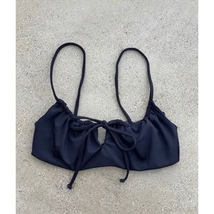 Skatie Swim Demi Top - Black